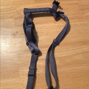 Gray dog harness